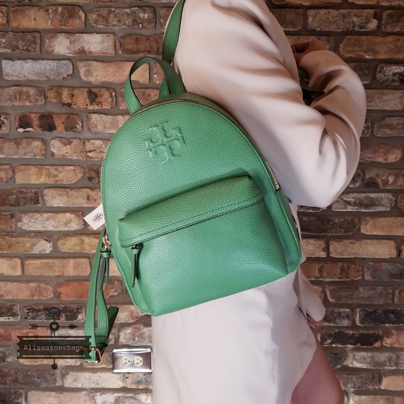 Patina Thea Mini Backpack Tory Burch Green TB NWT - Picture 6 of 10